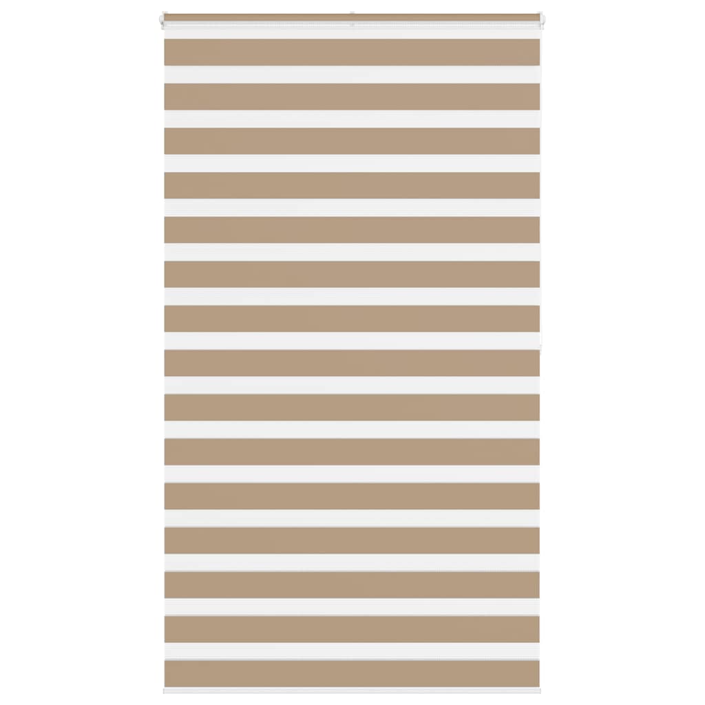 Vidaxl zebra blind 120x200 cm stofbreedte 115,9 cm polyester zandbruin