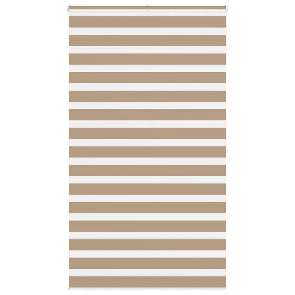 Vidaxl zebra blind 135x200 cm stofbreedte 130,9 cm polyester zandbruin