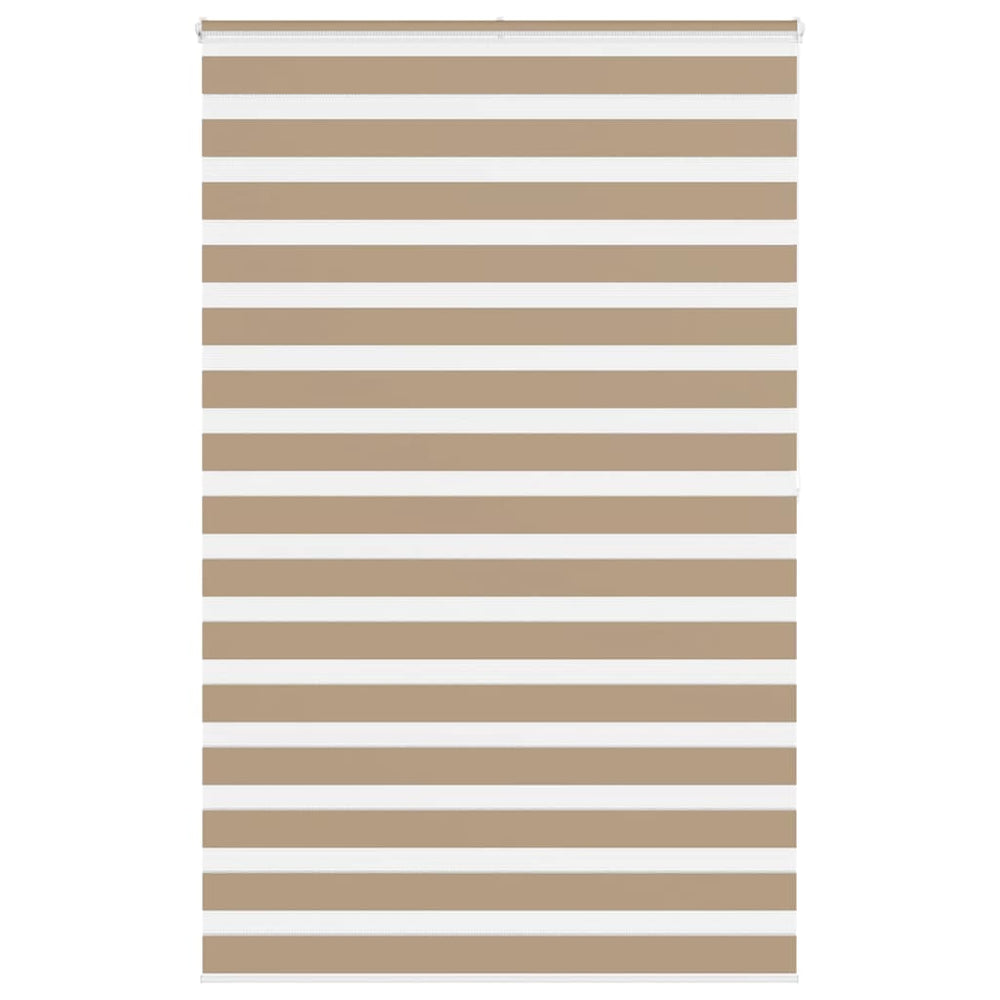Vidaxl zebra blind 150x200 cm stofbreedte 145,9 cm polyester zandbruin