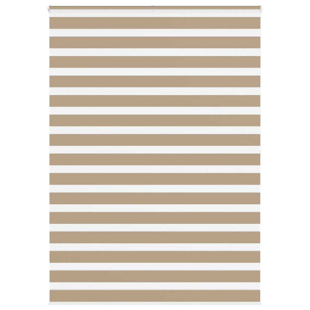 Vidaxl zebra blind 160x200 cm stofbreedte 155,9 cm polyester zandbruin