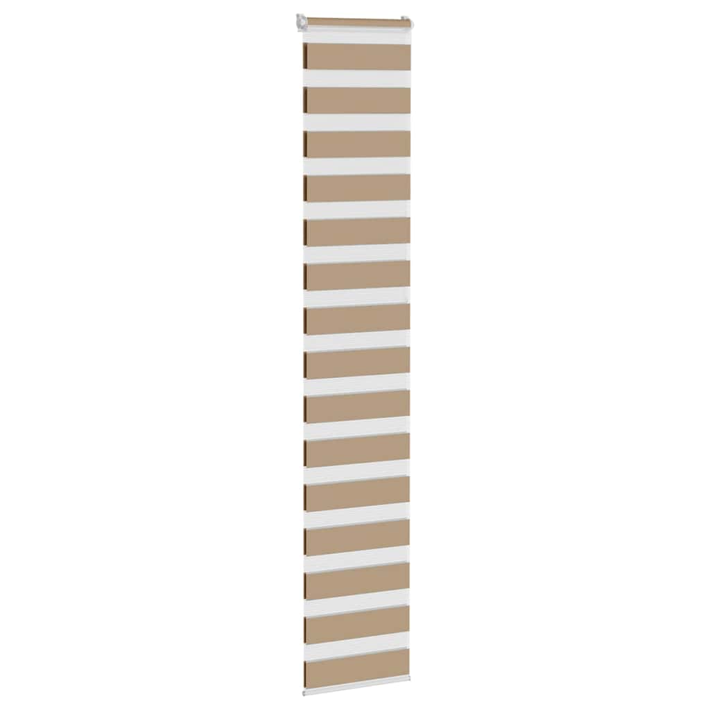 Vidaxl zebragordijn 40x230 cm stofbreedte 35,9 cm polyester zandbruin