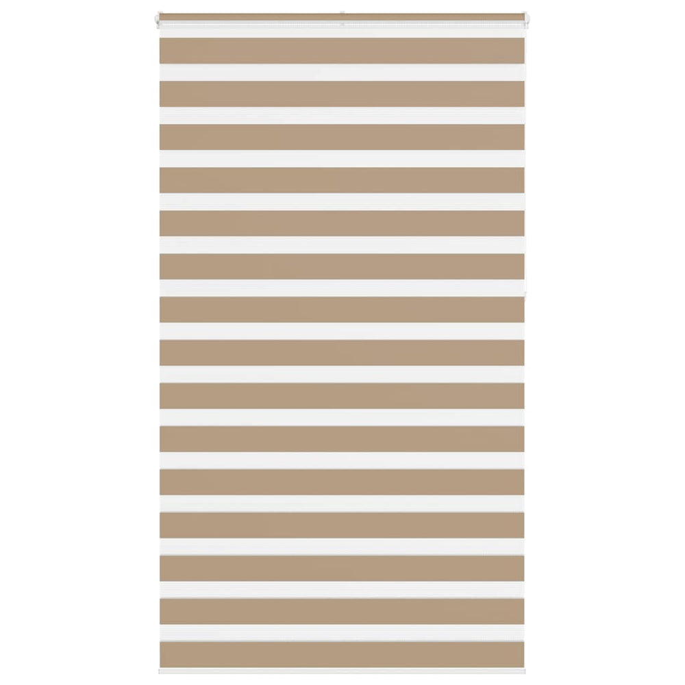 Vidaxl zebra blind 120x230 cm stofbreedte 115,9 cm polyester zandbruin