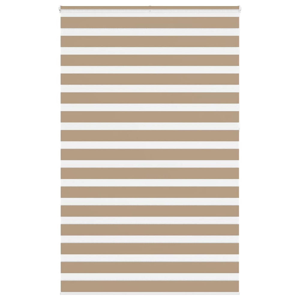 Vidaxl zebra blind 150x230 cm stofbreedte 145,9 cm polyester zandbruin