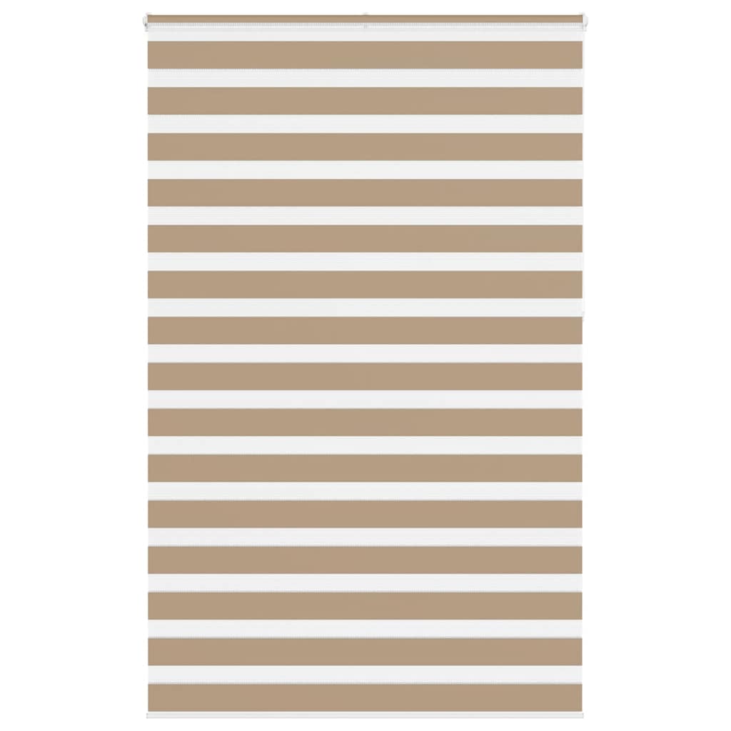Vidaxl zebra blind 150x230 cm stofbreedte 145,9 cm polyester zandbruin