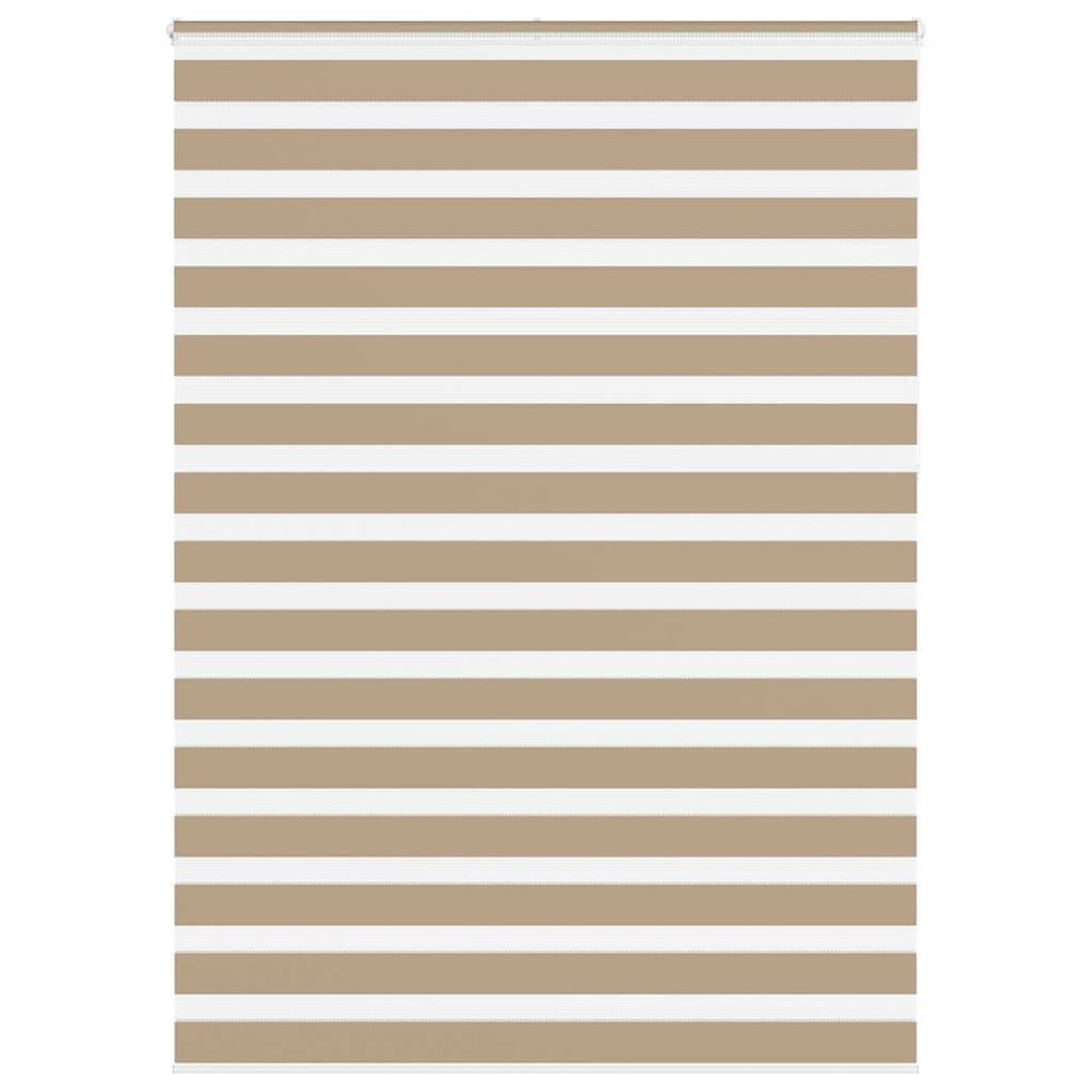 Vidaxl zebra blind 165x230 cm stofbreedte 160,9 cm polyester zandbruin