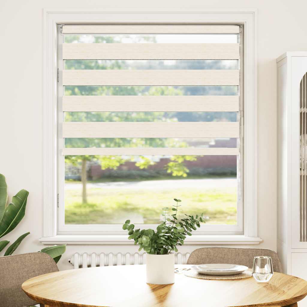 Vidaxl zebragordijn 105x150cm stofbreedte 100,9cm polyester marmerbeige