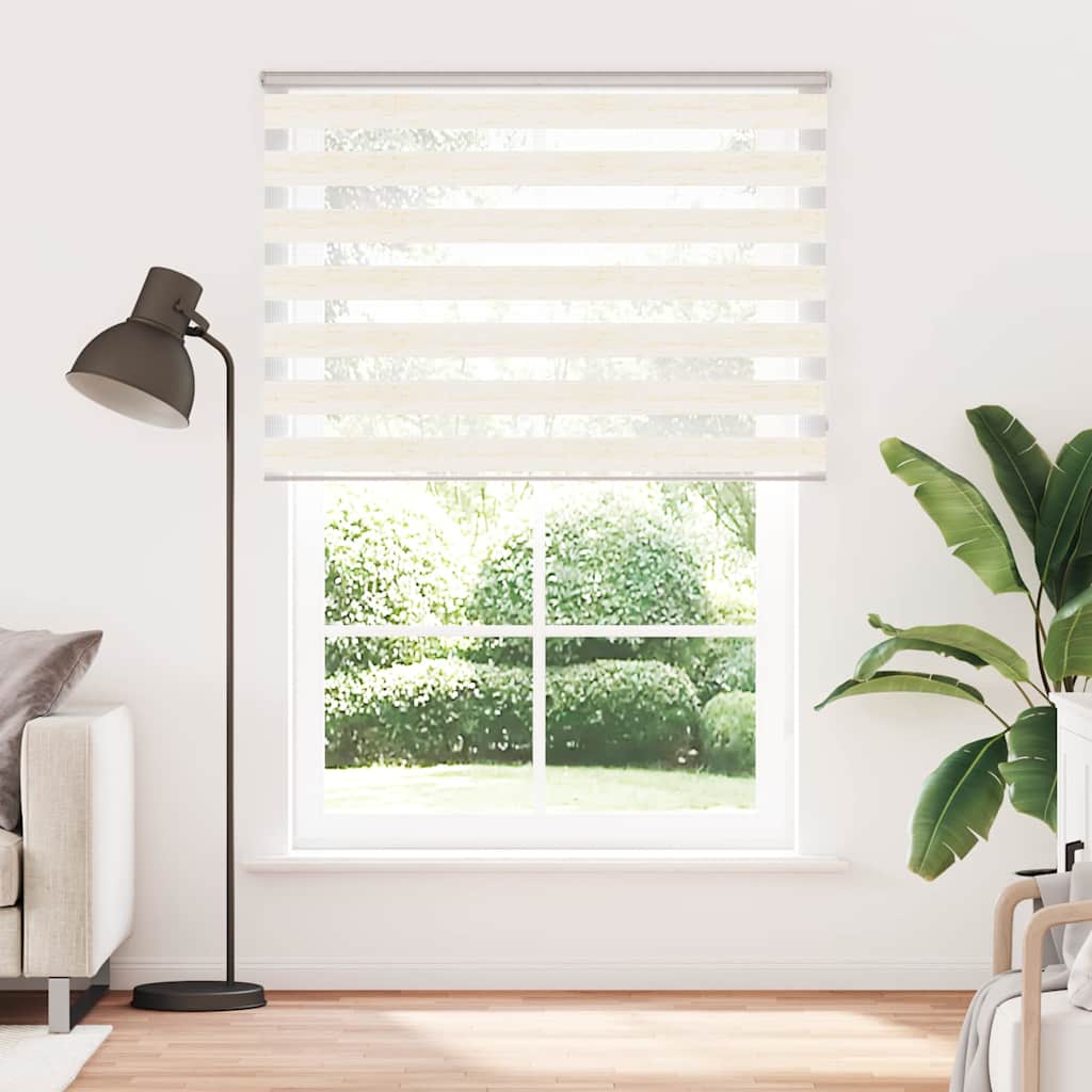 Vidaxl zebra blind marmer beige 165x230 cm stofbreedte 160,9 cm polyester