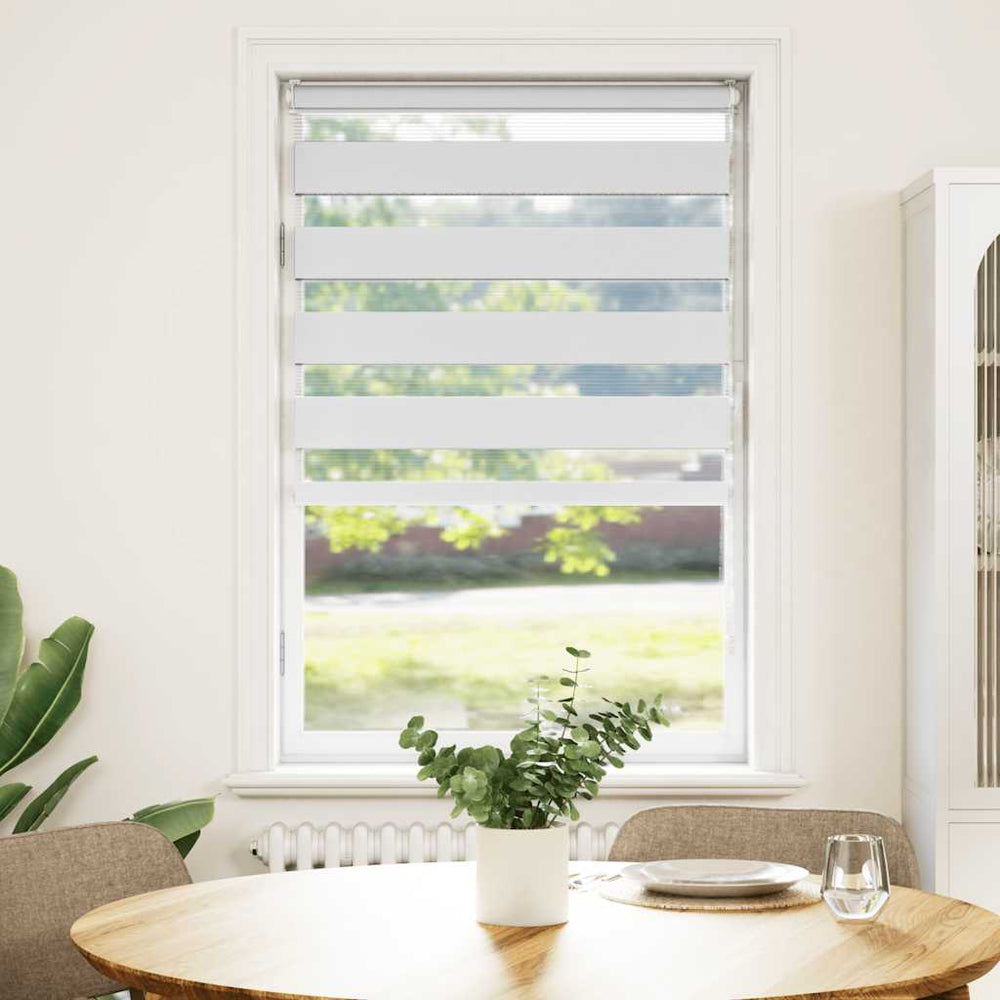 Vidaxl zebra blind 85x100 cm stofbreedte 80,9 cm polyester wit