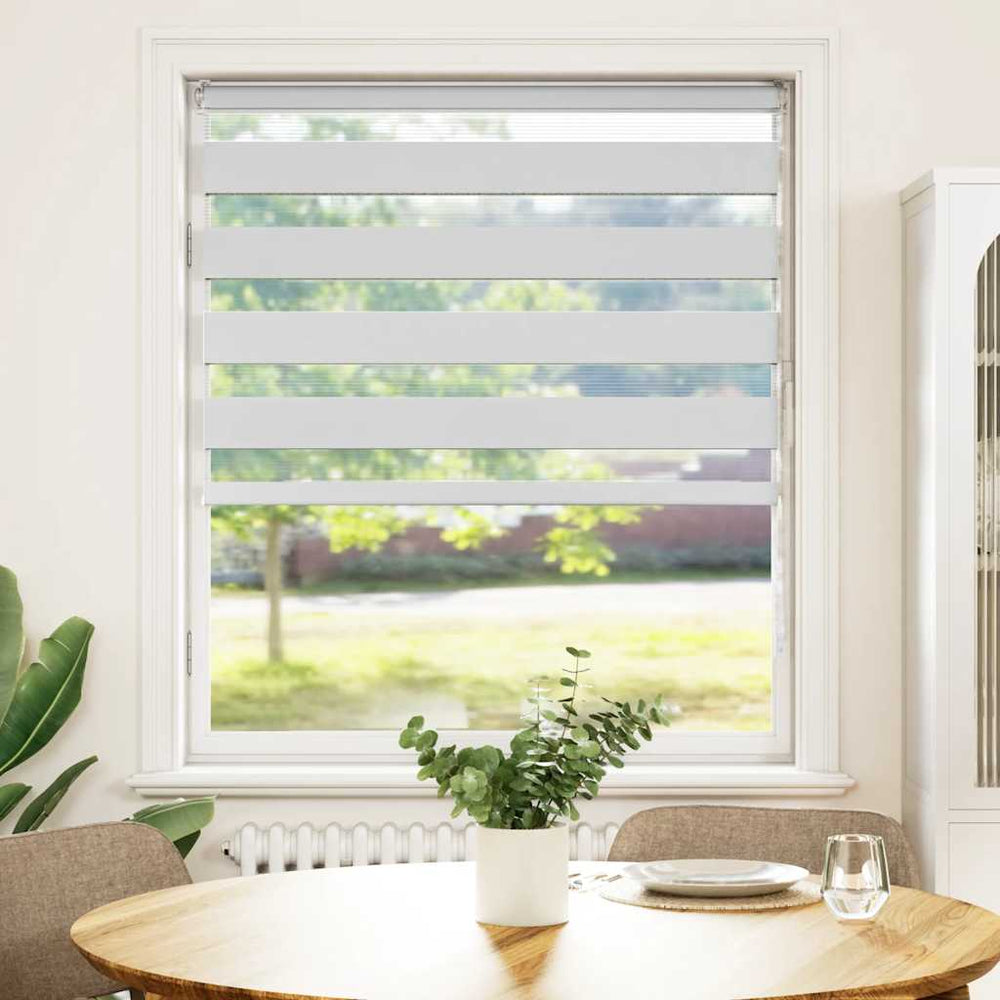 Vidaxl zebra blind 110x100 cm stofbreedte 105,9 cm polyester wit