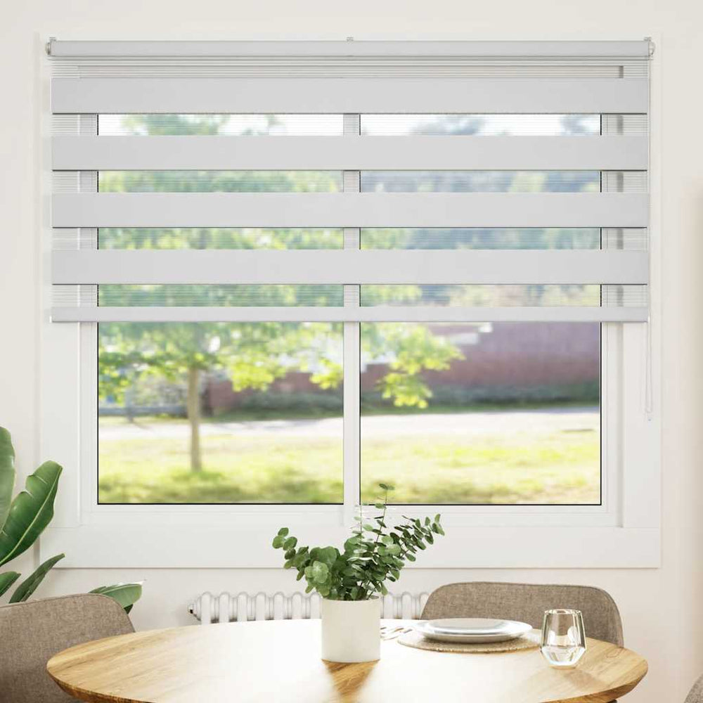 Vidaxl zebra blind 155x100 cm stofbreedte 150,9 cm polyester wit
