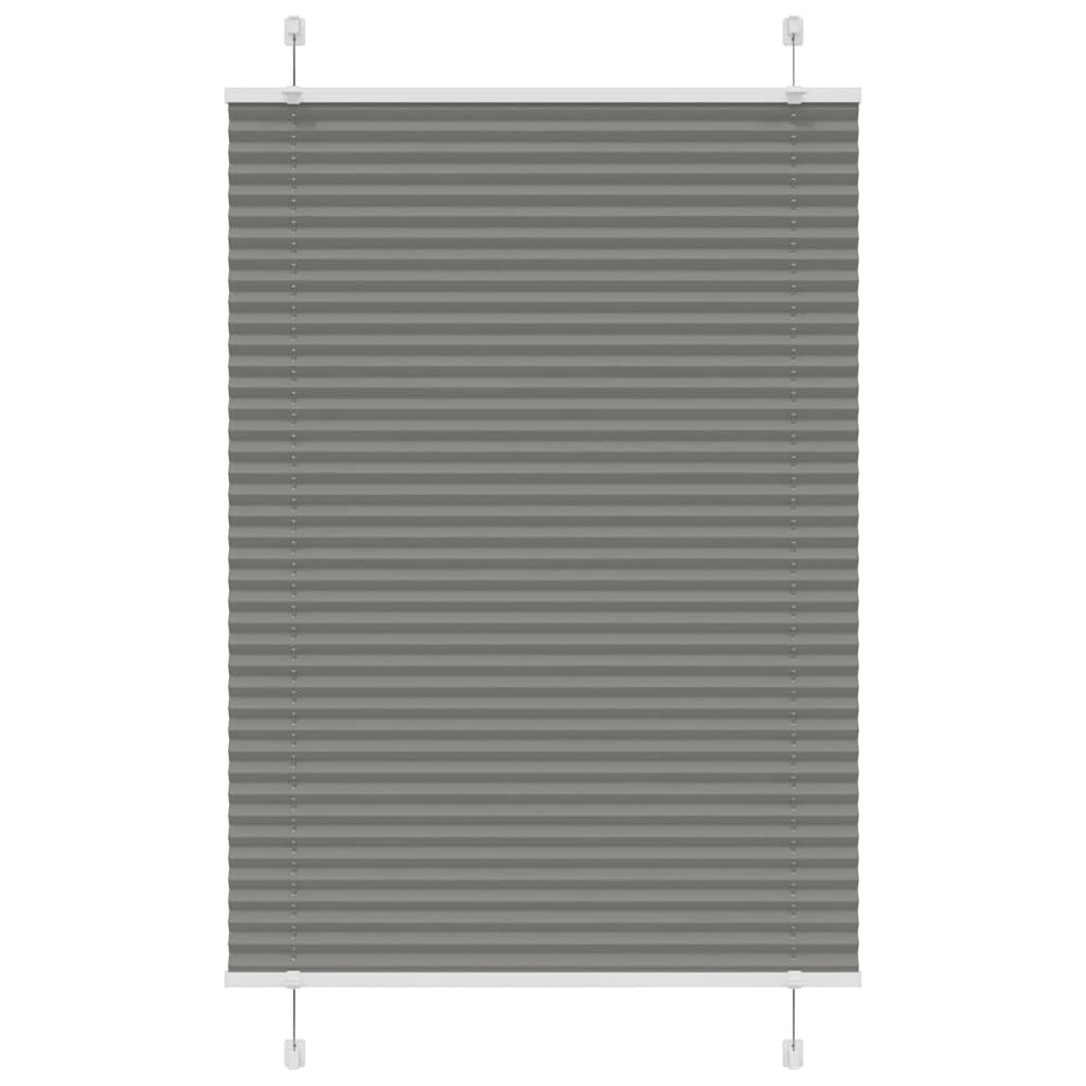 Vidaxl plissé rolgordijn 90x150 cm stofbreedte 89,4 cm antraciet
