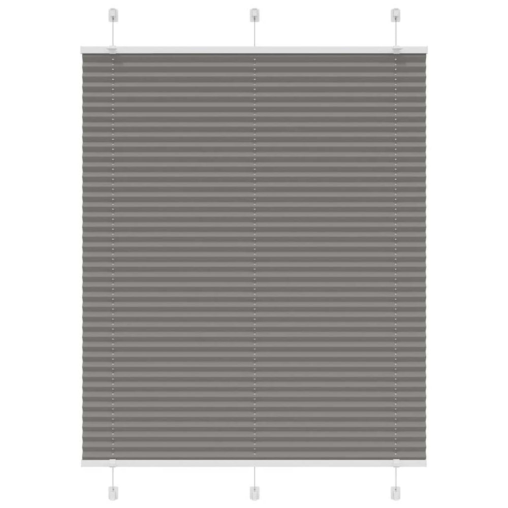 Vidaxl plissé rolgordijn 105x150 cm stofbreedte 104,4 cm antraciet