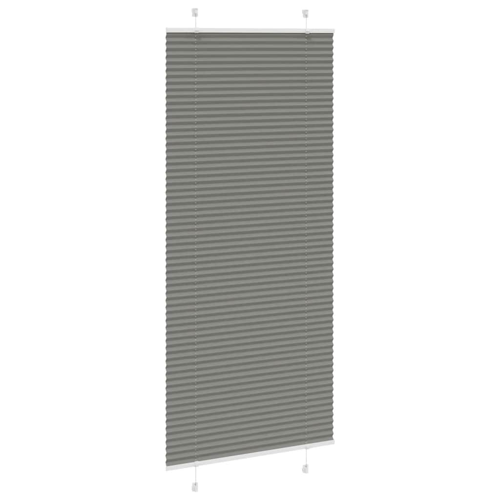Vidaxl plissé rolgordijn 90x200 cm stofbreedte 89,4 cm antraciet
