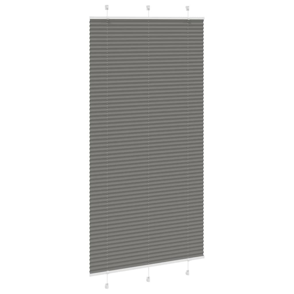 Vidaxl plissé rolgordijn 110x200 cm stofbreedte 109,4 cm antraciet
