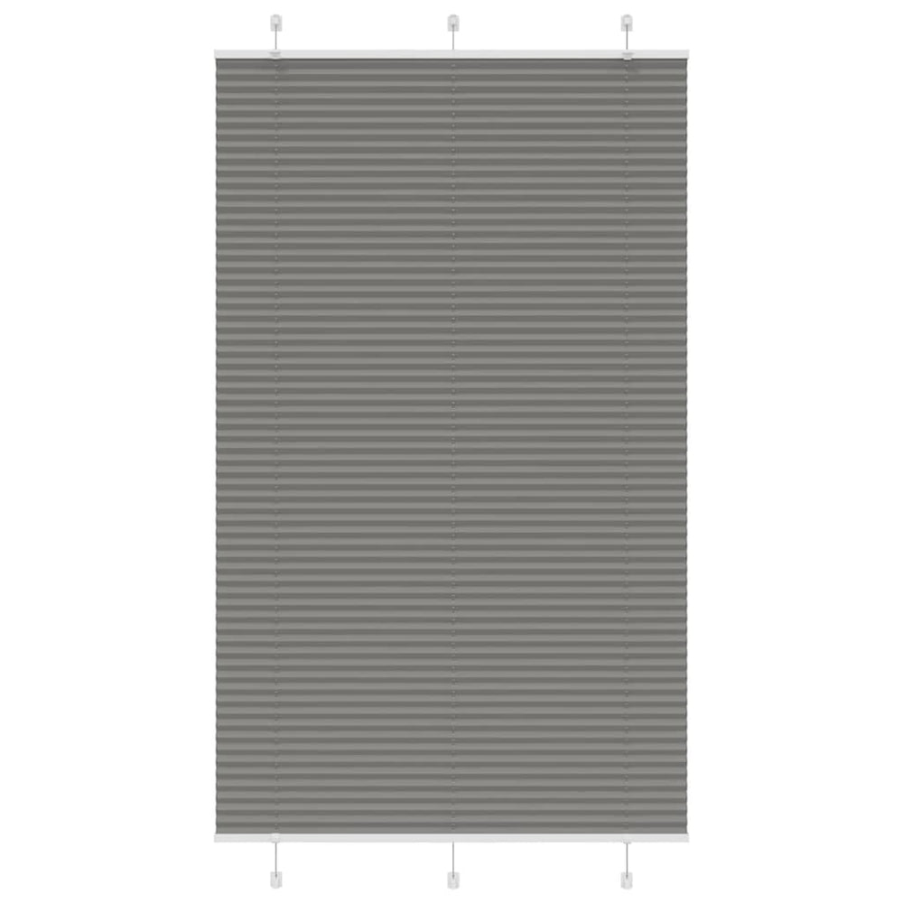 Vidaxl plissé rolgordijn 115x200 cm stofbreedte 114,4 cm antraciet