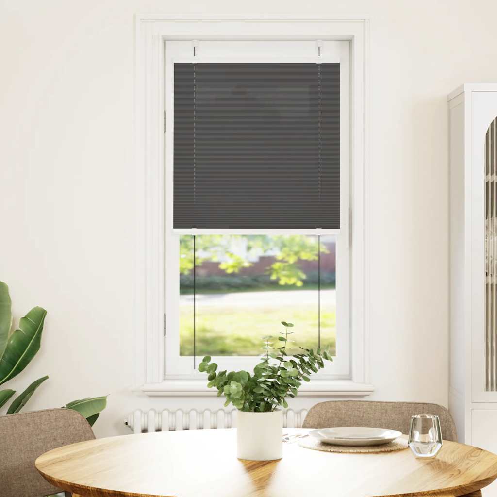 Vidaxl plissé rolgordijn 55x100 cm stofbreedte 54,4 cm polyester zwart