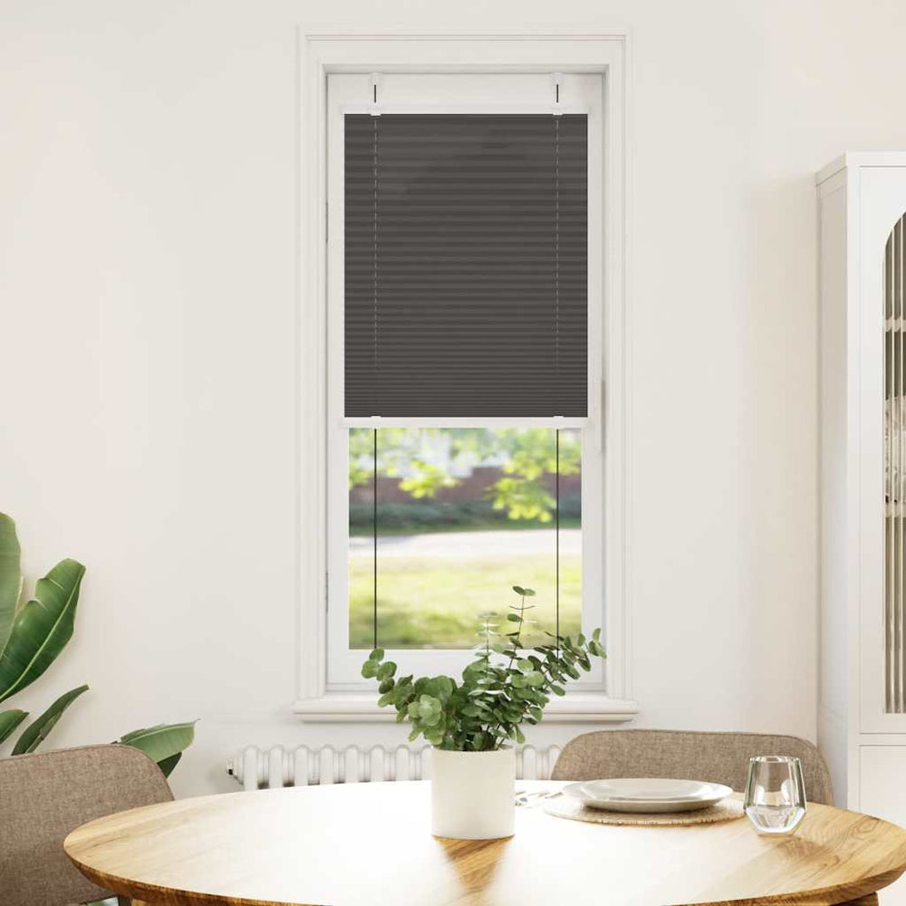 Vidaxl plissé rolgordijn 40x150 cm stofbreedte 39,4 cm polyester zwart