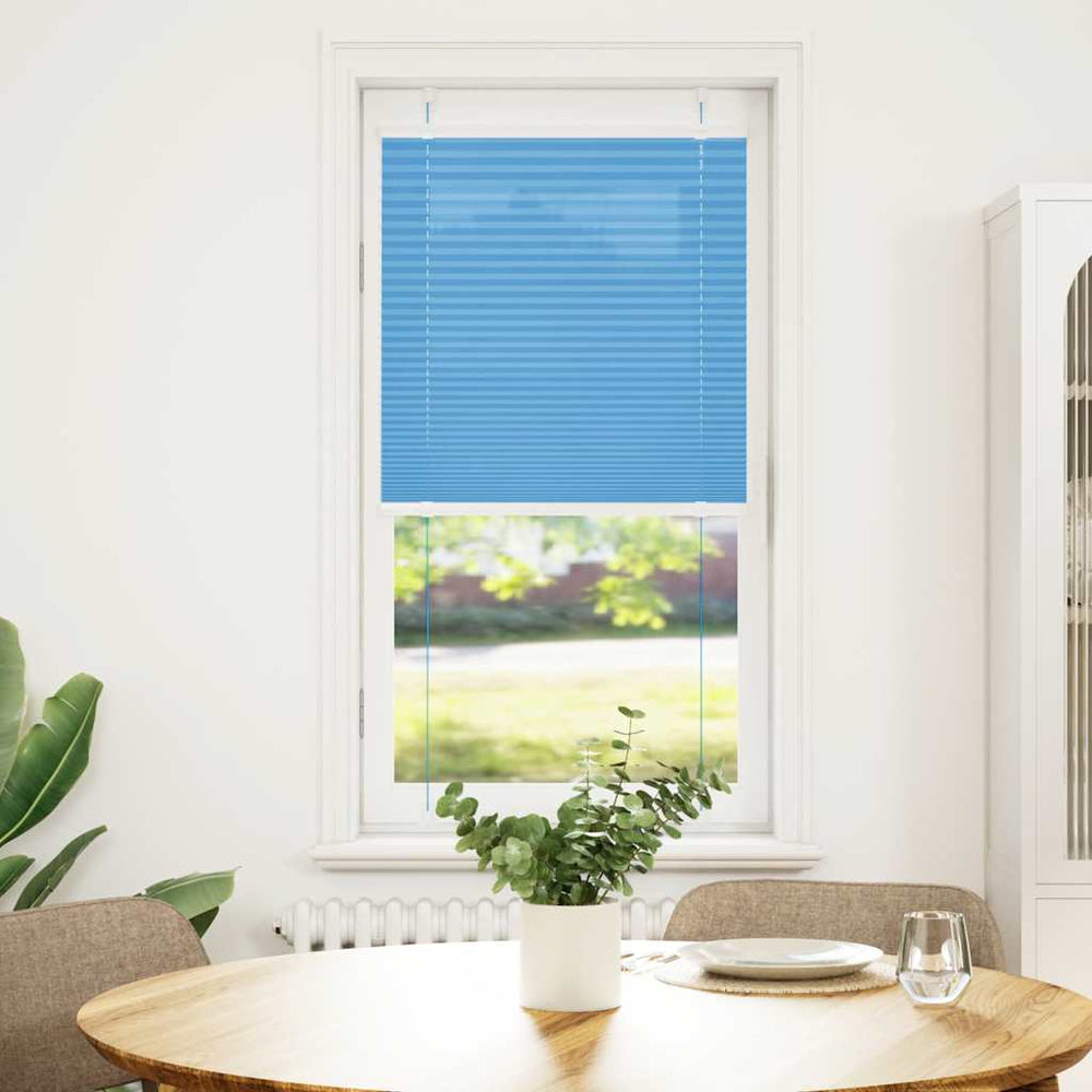 Vidaxl plissé rolgordijn 65x100 cm stofbreedte 64,4 cm polyester blauw