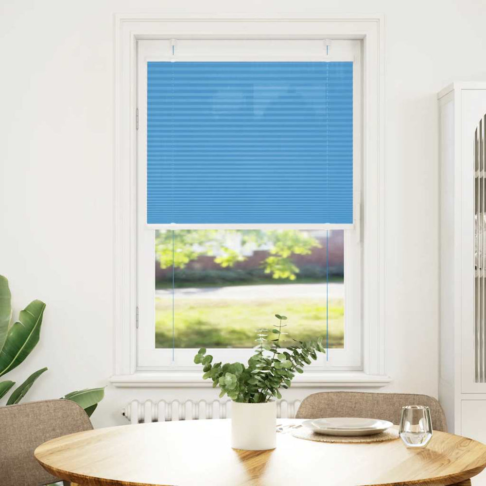 Vidaxl plissé rolgordijn 70x150 cm stofbreedte 69,4 cm polyester blauw