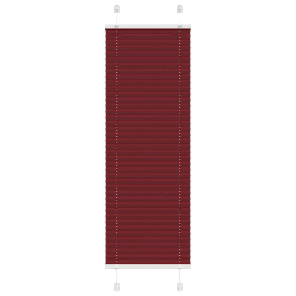 Vidaxl plissé rolgordijn 45x100 cm stofbreedte 44,4 cm bordeauxrood