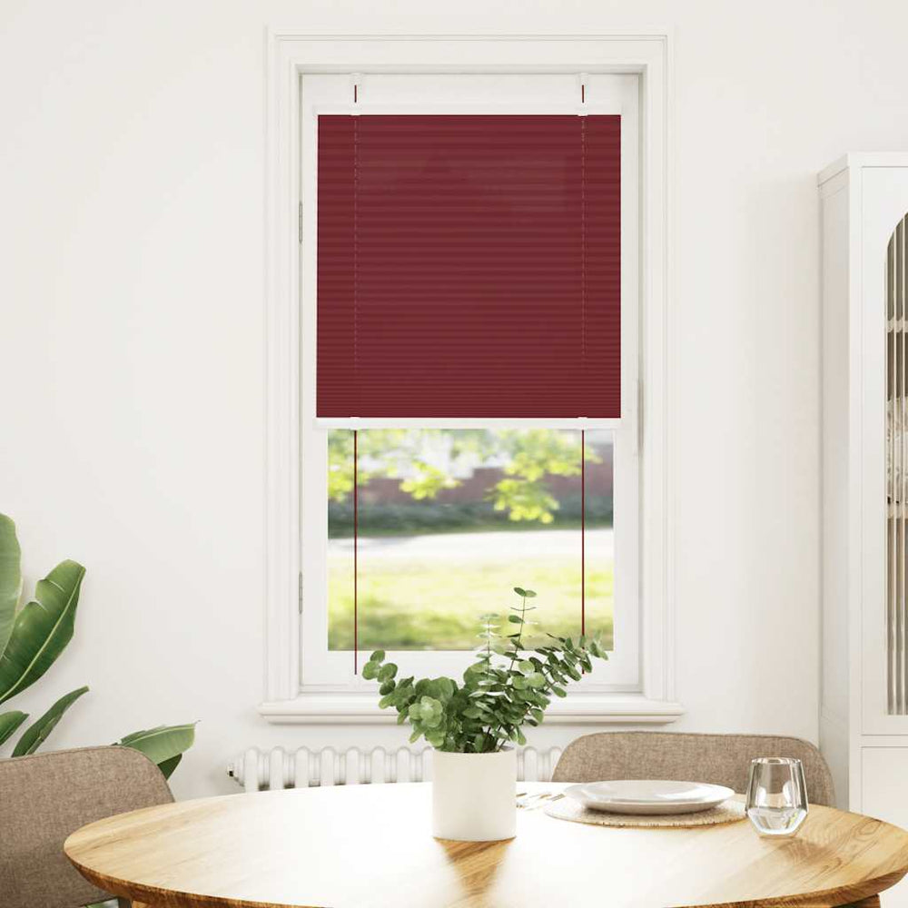 Vidaxl plissé rolgordijn 60x150 cm stofbreedte 59,4 cm bordeauxrood
