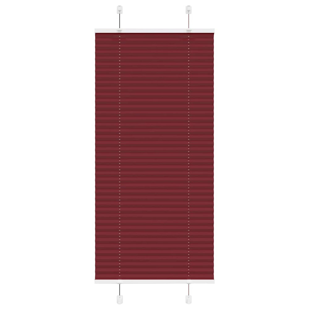Vidaxl plissé rolgordijn 65x150 cm stofbreedte 64,4 cm bordeauxrood
