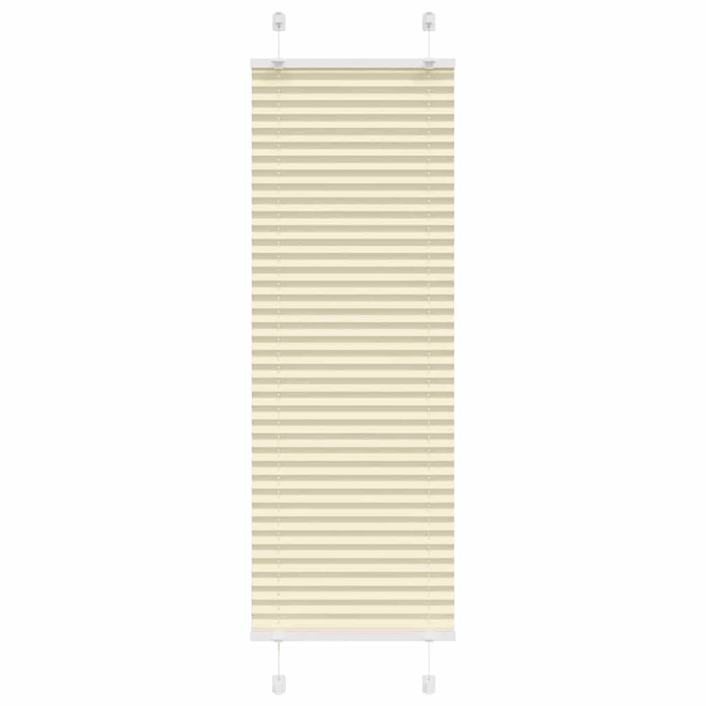 Vidaxl plissé rolgordijn 40x100 cm stofbreedte 39,4 cm polyester crème