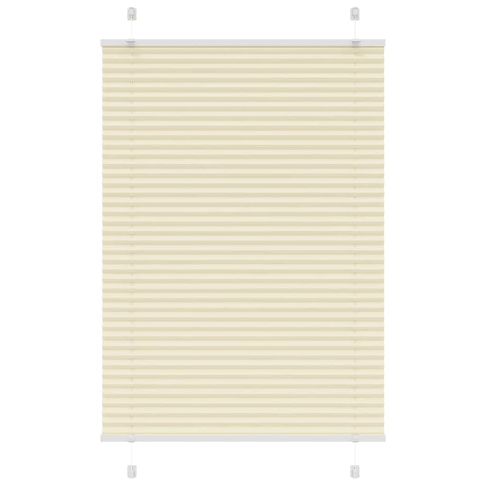 Vidaxl plissé rolgordijn 95x100 cm stofbreedte 94,4 cm polyester crème