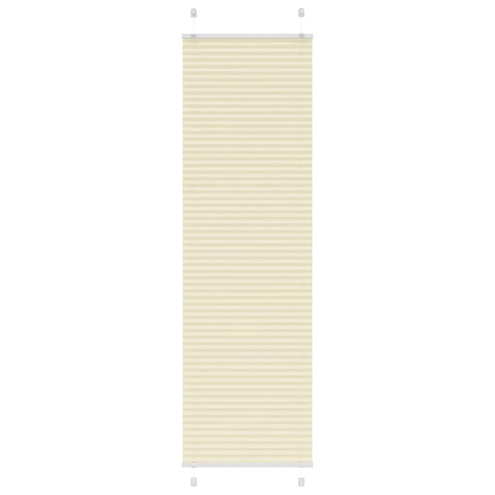 Vidaxl plissé rolgordijn 55x200 cm stofbreedte 54,4 cm polyester crème