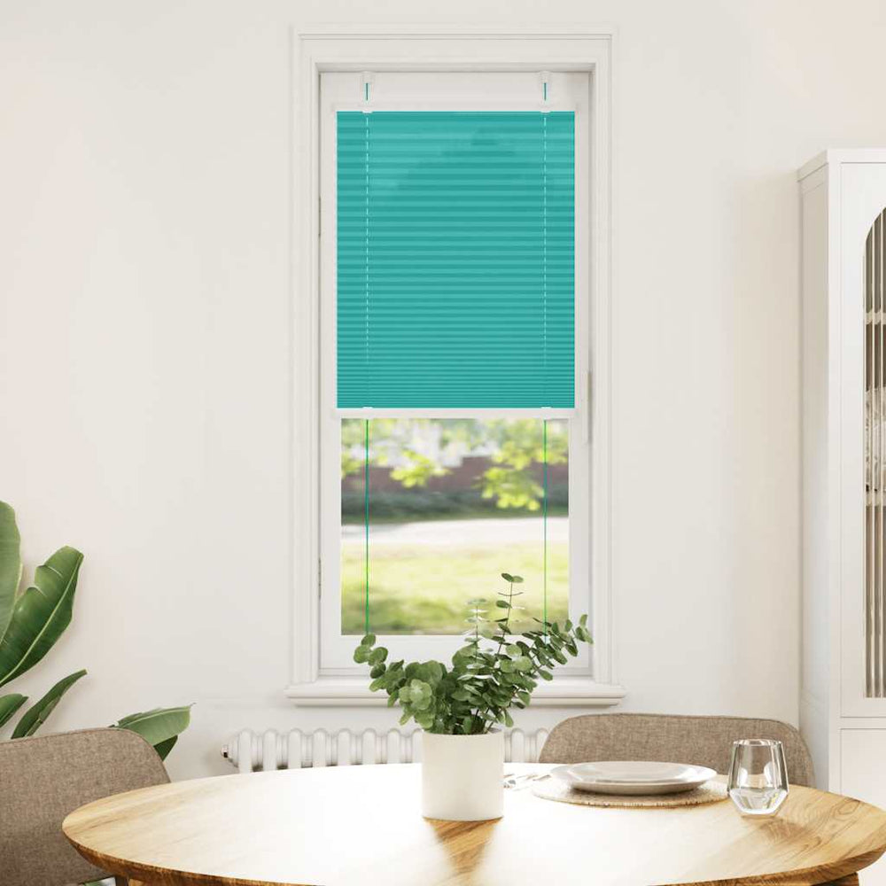 Vidaxl plissé rolgordijn 50x150 cm stofbreedte 49,4 cm petrol groen