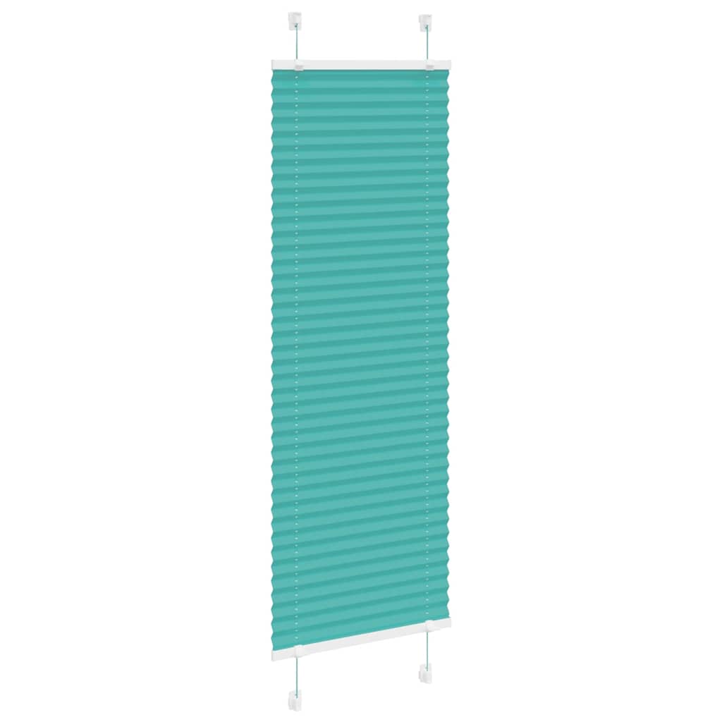 Vidaxl plissé rolgordijn 50x150 cm stofbreedte 49,4 cm petrol groen