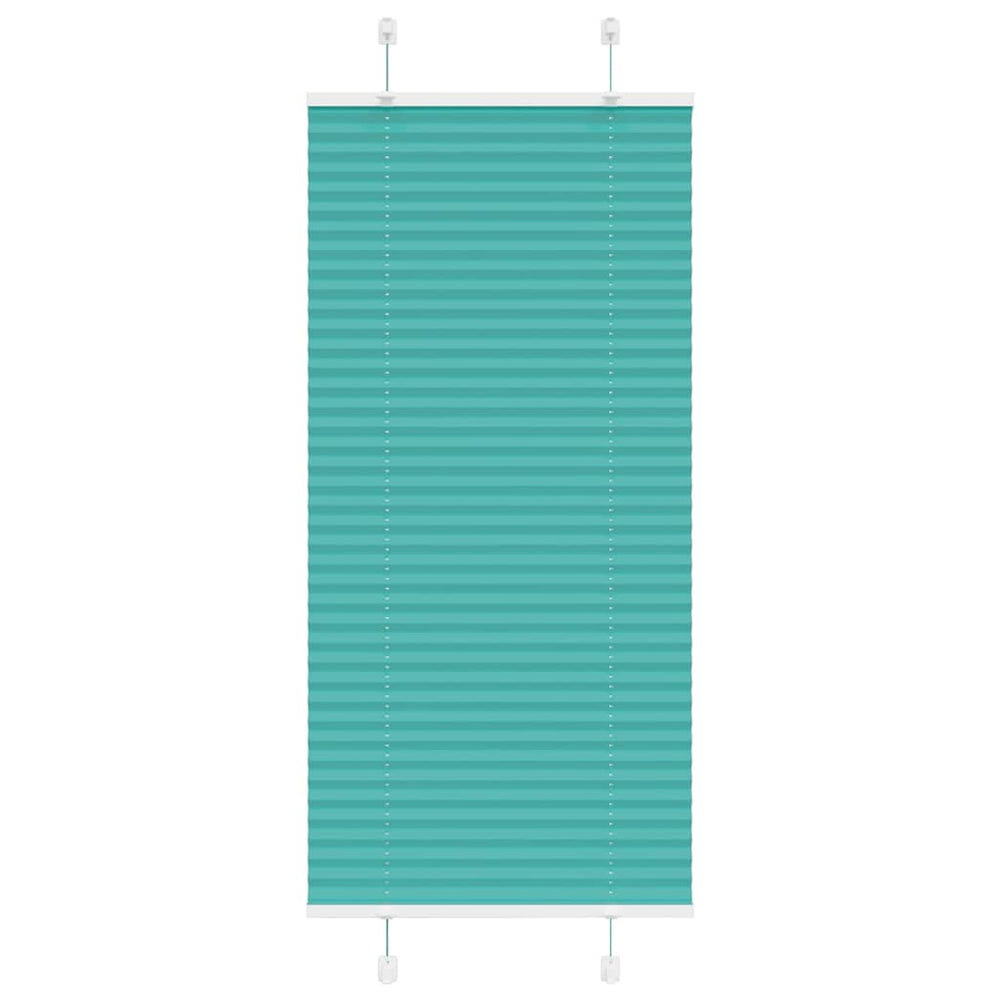 Vidaxl plissé rolgordijn 55x150 cm stofbreedte 54,4 cm petrol groen