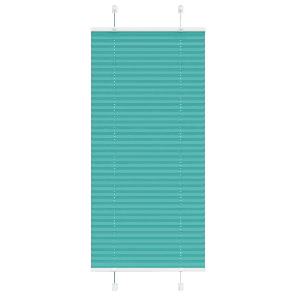 Vidaxl plissé rolgordijn 60x150 cm stofbreedte 59,4 cm petrol groen