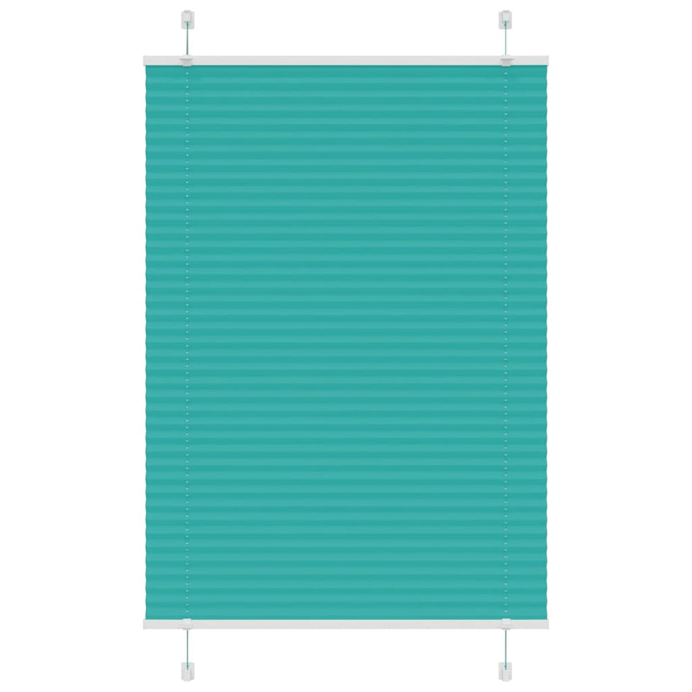 Vidaxl plissé rolgordijn 100x150 cm stofbreedte 99,4cm petrol groen
