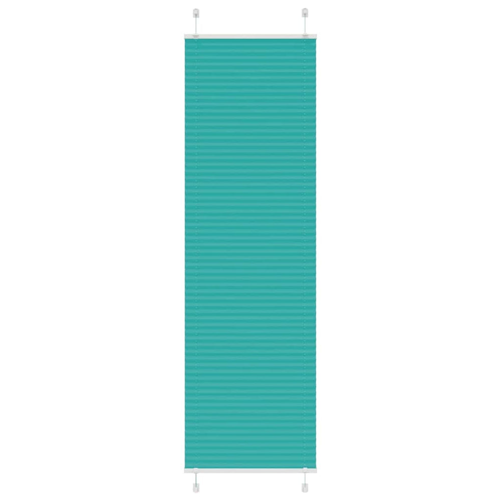 Vidaxl plissé rolgordijn 55x200 cm stofbreedte 54,4 cm petrol groen