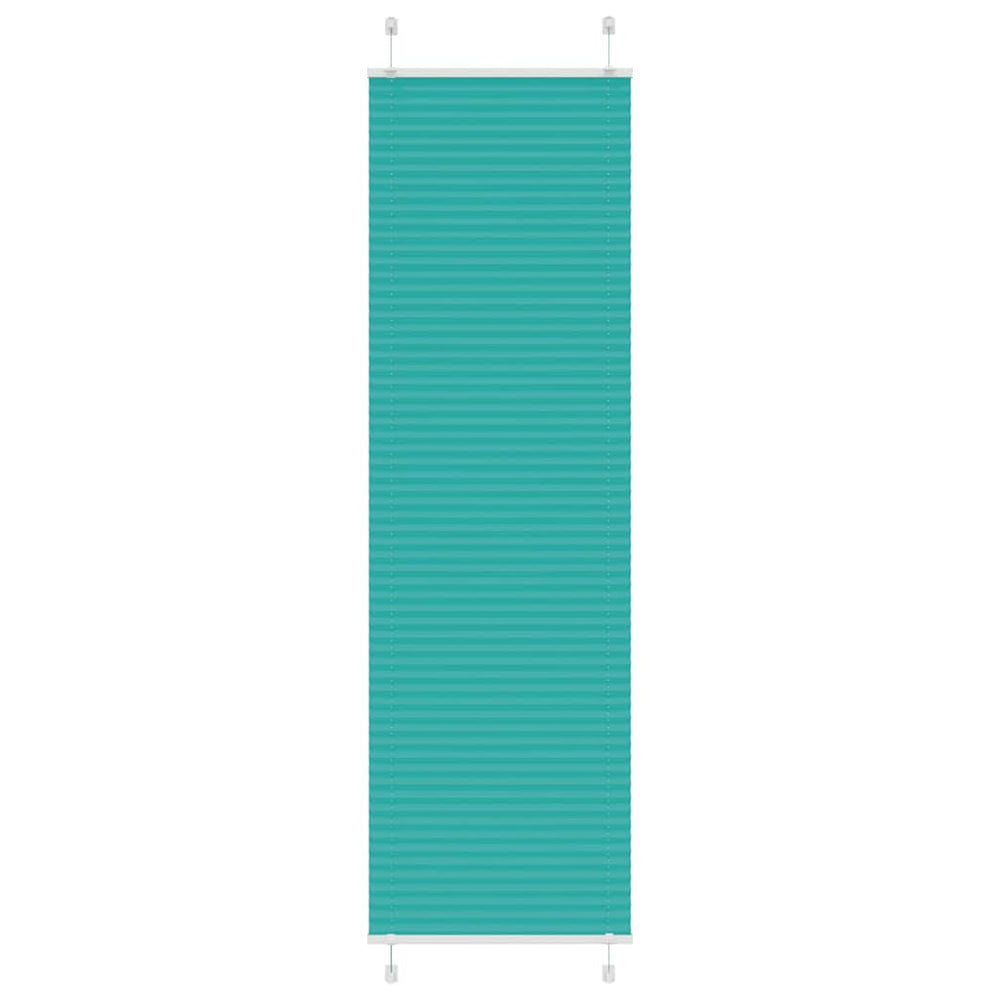 Vidaxl plissé rolgordijn 65x200 cm stofbreedte 64,4 cm petrol groen