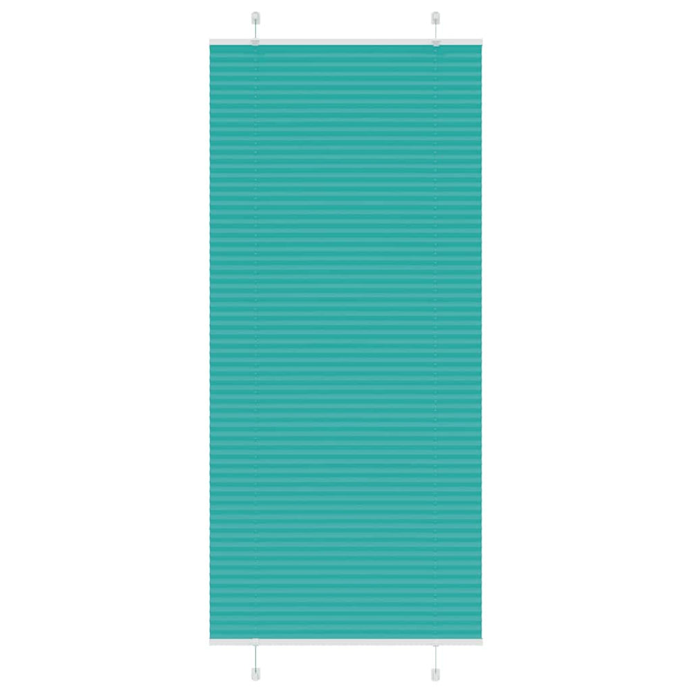 Vidaxl plissé rolgordijn 95x200 cm stofbreedte 94,4 cm petrol groen