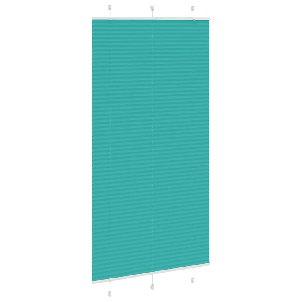 Vidaxl plissé rolgordijn 105x200cm stofbreedte 104,4cm petrol groen