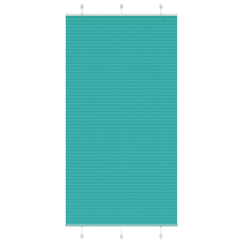 Vidaxl plissé rolgordijn 110x200cm stofbreedte 109,4cm petrol groen