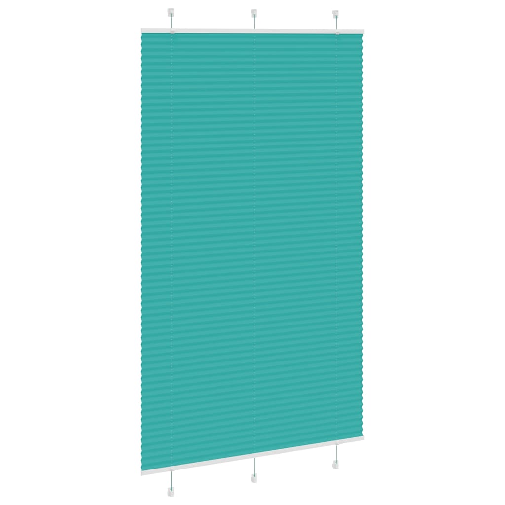 Vidaxl plissé rolgordijn 115x200cm stofbreedte 114,4cm petrol groen