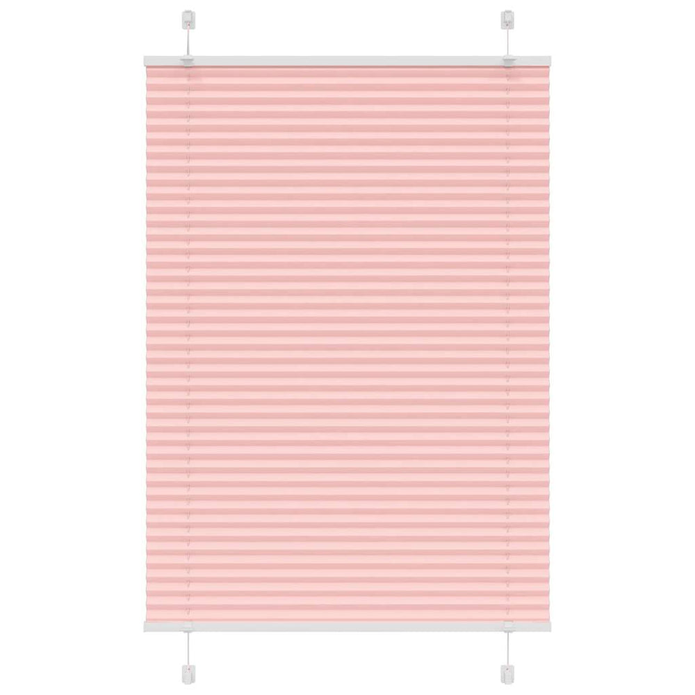Vidaxl plissé rolgordijn 85x100 cm stofbreedte 84,4 cm polyester roze