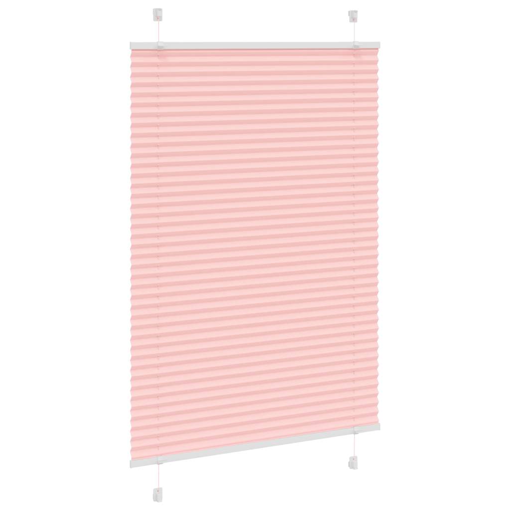 Vidaxl plissé rolgordijn 90x100 cm stofbreedte 89,4 cm polyester roze