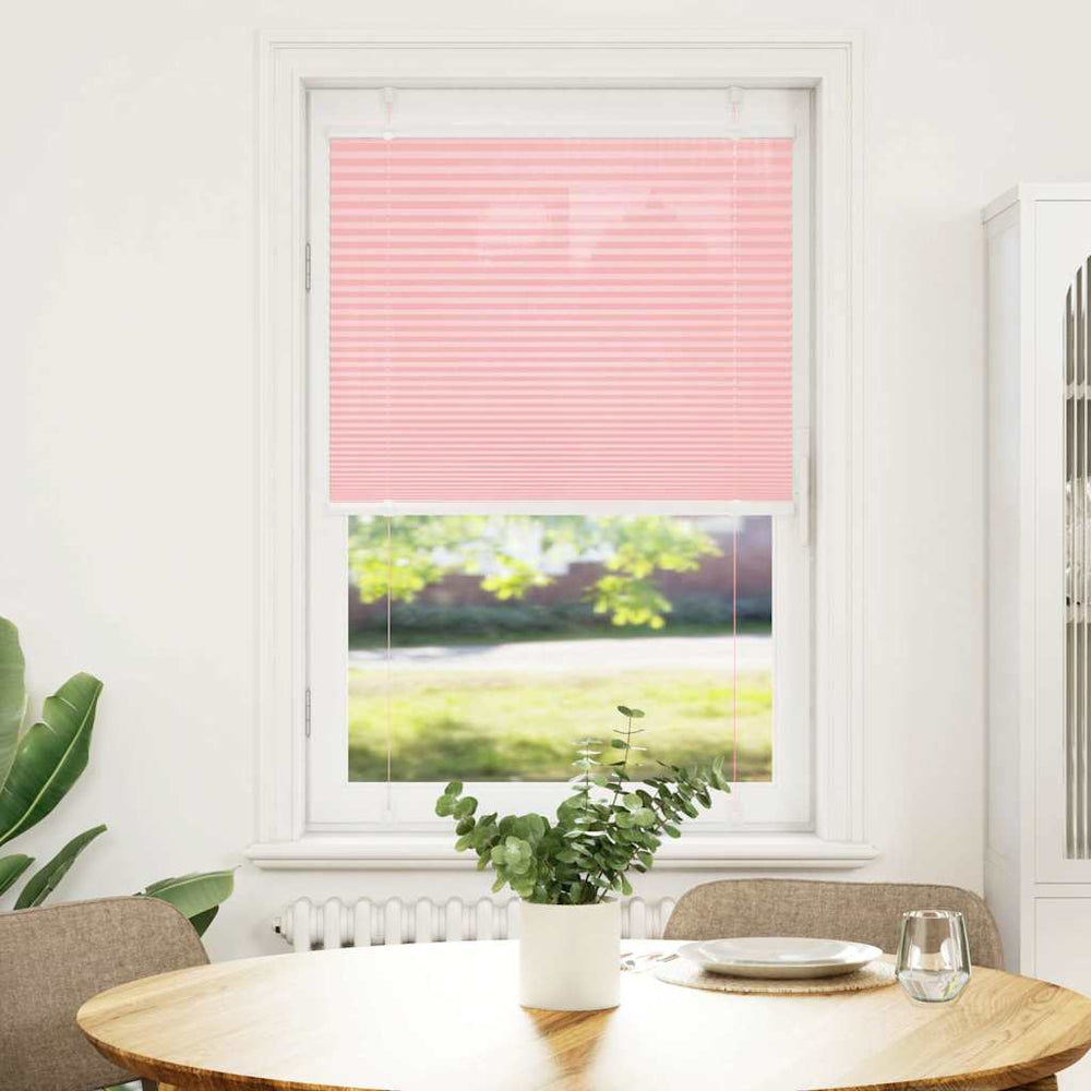 Vidaxl plissé rolgordijn 70x150 cm stofbreedte 69,4 cm polyester roze