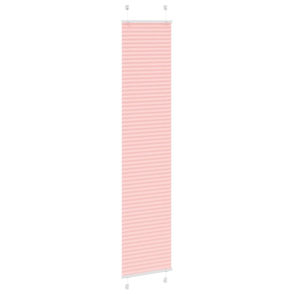Vidaxl plissé rolgordijn 45x200 cm stofbreedte 44,4 cm polyester roze