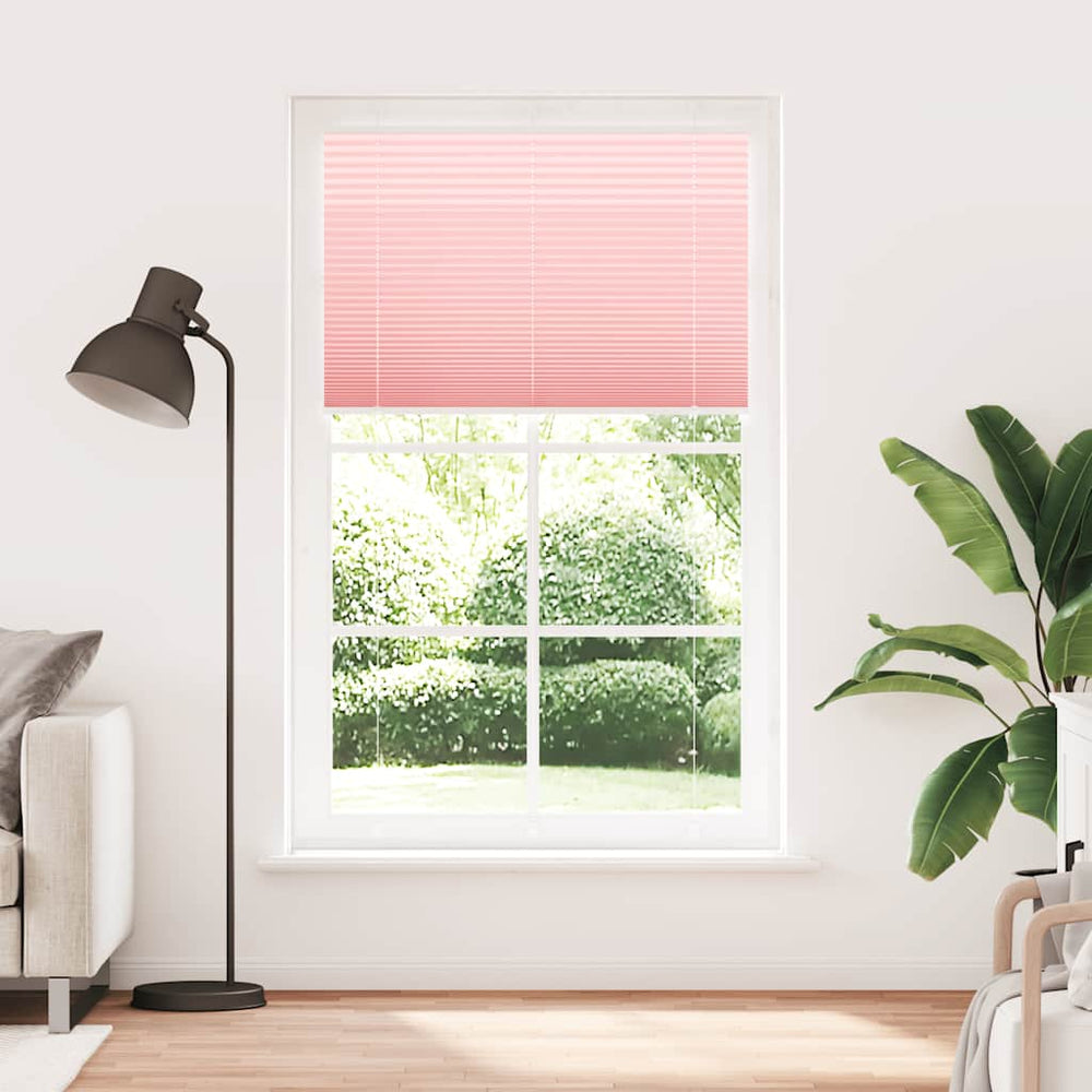 Vidaxl plissé rolgordijn 115x200cm stofbreedte 114,4cm polyester roze