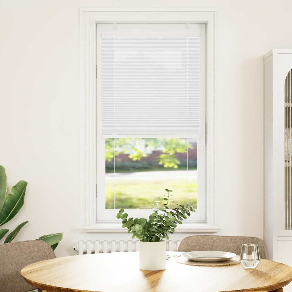 Vidaxl plissé rolgordijn 65x100 cm stofbreedte 64,4 cm polyester wit