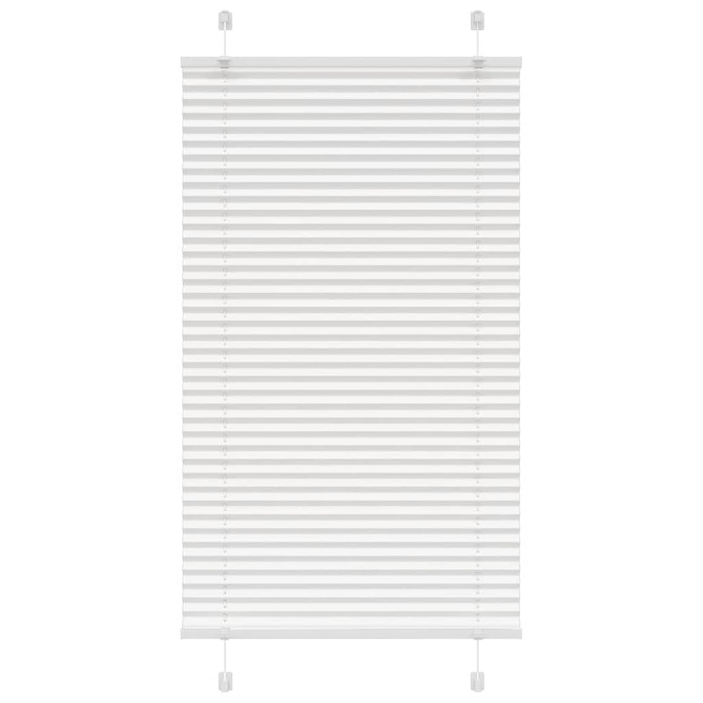 Vidaxl plissé rolgordijn 80x150 cm stofbreedte 79,4 cm polyester wit