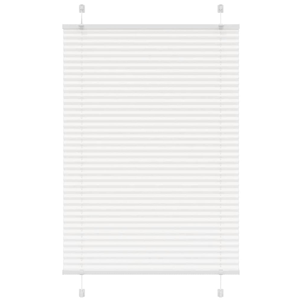 Vidaxl plissé rolgordijn 100x150 cm stofbreedte 99,4cm polyester wit