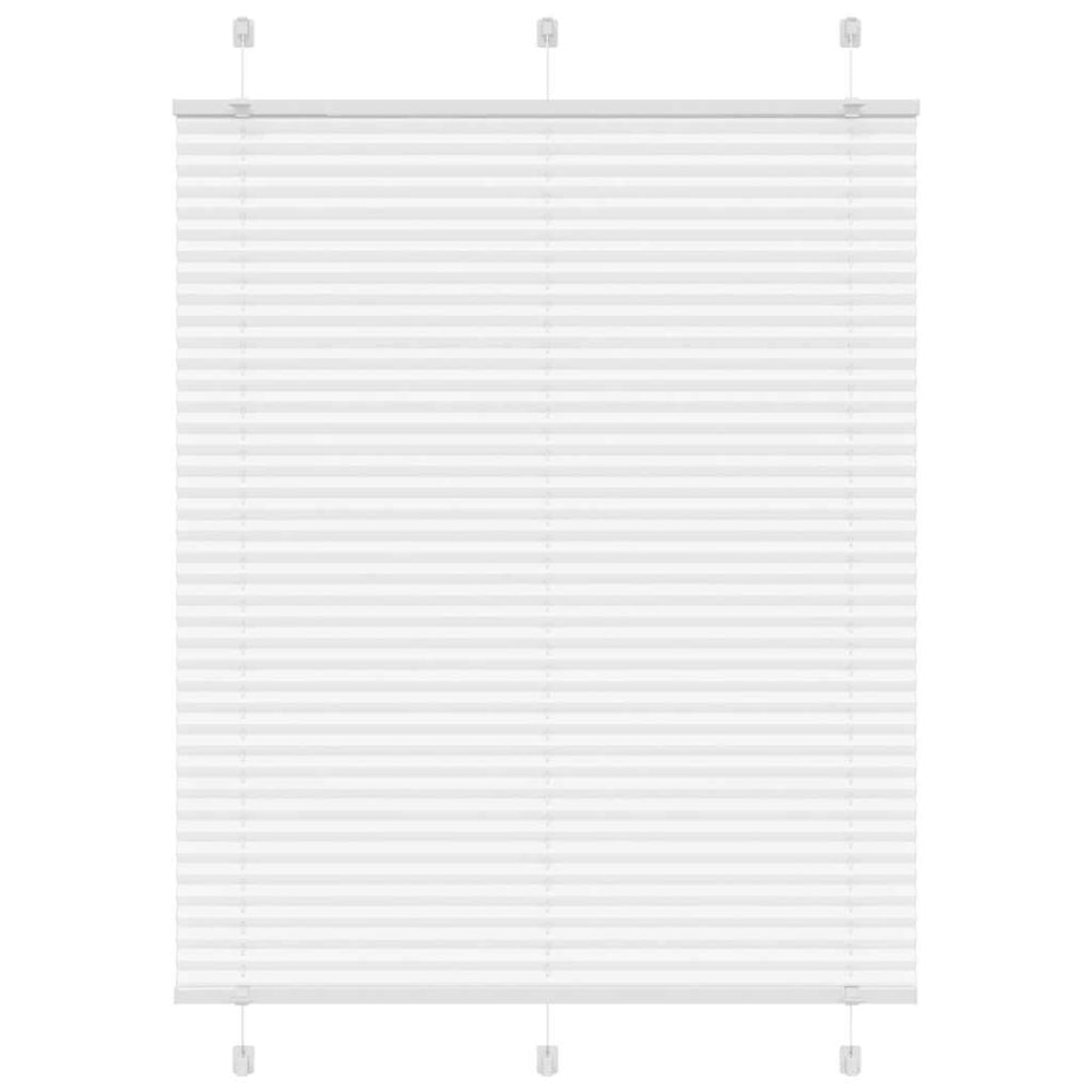Vidaxl plissé rolgordijn 105x150 cm stofbreedte 104,4cm polyester wit