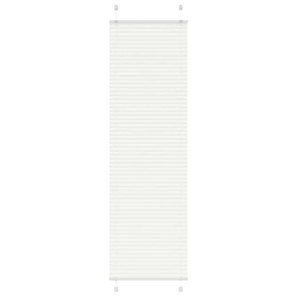 Vidaxl plissé rolgordijn 65x200 cm stofbreedte 64,4 cm polyester wit